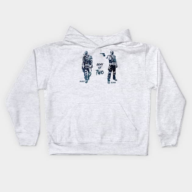 Army of TWO - Alpha and Bravo Kids Hoodie by Naumovski